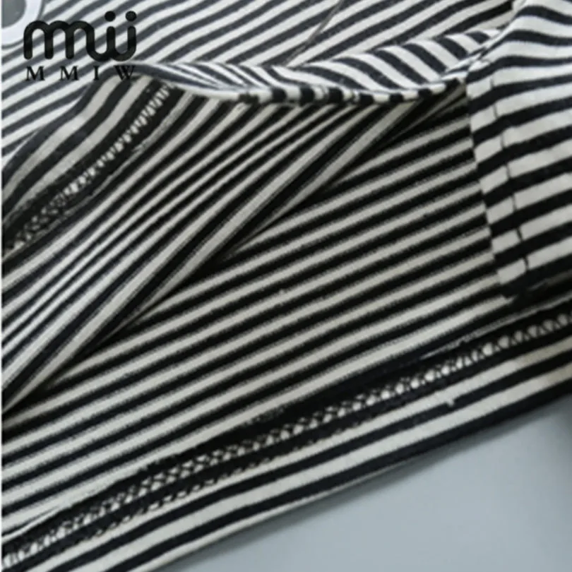 MMIW 2017 Высокое Качество Дети Одежда Футболки Мода Хлопка Полосатый С Длинным