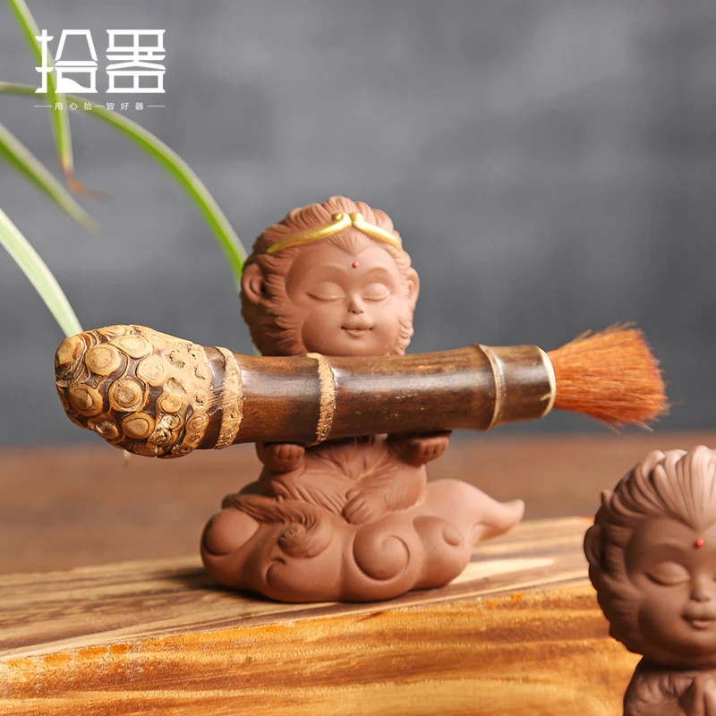 Креативный чайный набор Zen Boutique из фиолетовой глины с изображением короля