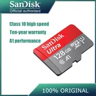 Карта памяти SanDisk Ultra micro SD, 64 ГБ, 128 ГБ, 32 ГБ, 16 ГБ, microsd, 256 ГБ, TF флэш-карта, флэш-карта памяти