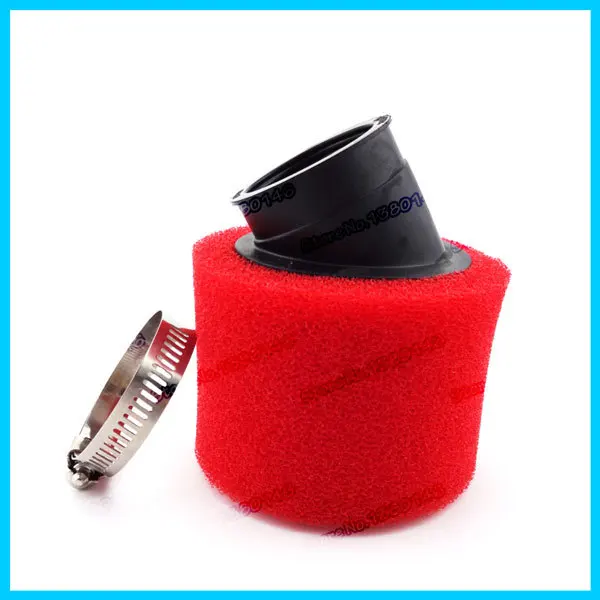 Угловой пенопластовый воздушный фильтр 42 мм губчатый очиститель для 125cc 140cc 110 KLX