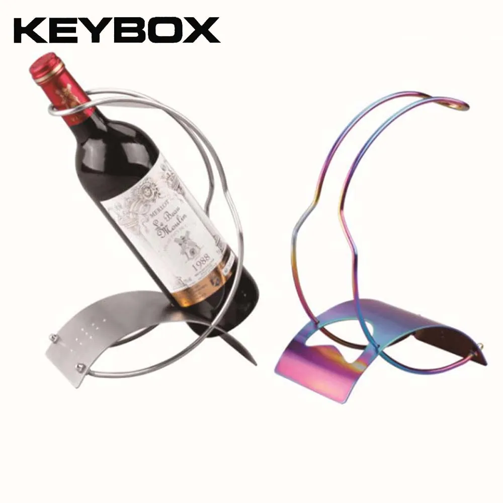 Изогнутые нержавеющей стали одной бутылки вина рама металлические стойки