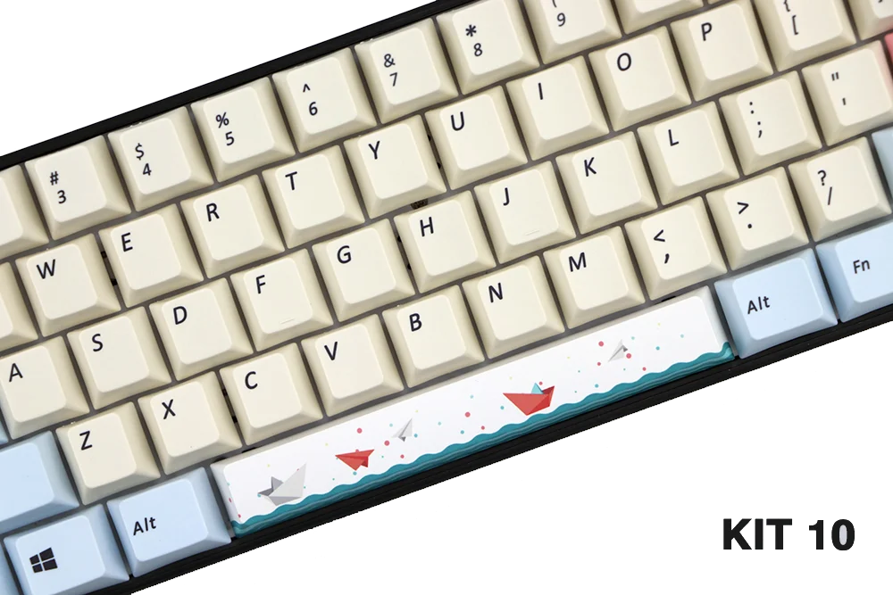 PBT пять Сторон краситель-подложенный пробел 6.25U Вишневый профиль keycap для DIY механическая клавиатура