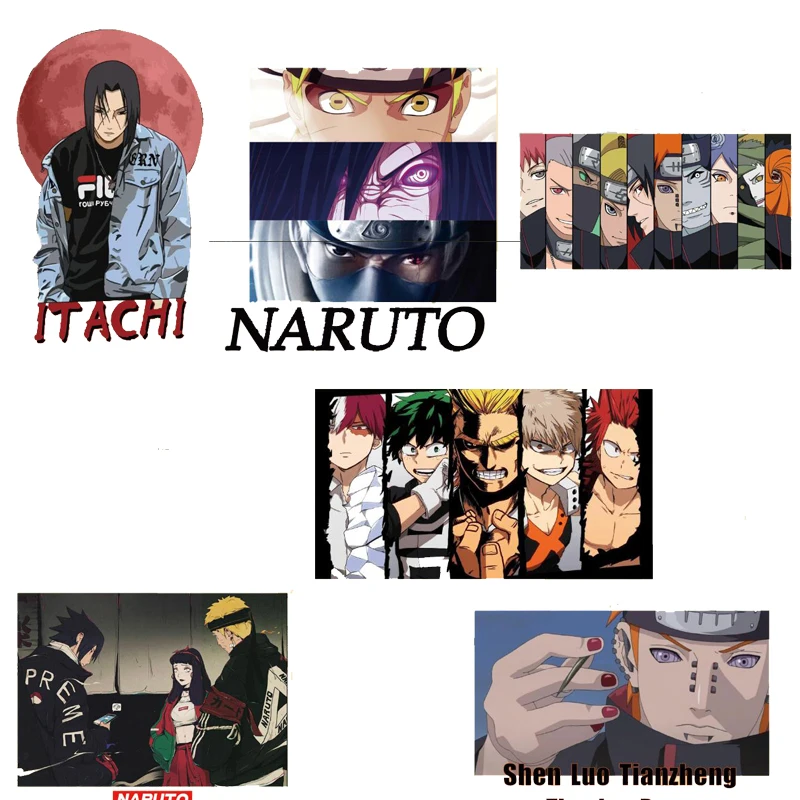 Нашивка с персонажами аниме для одежды Декоративные Значки виниловые