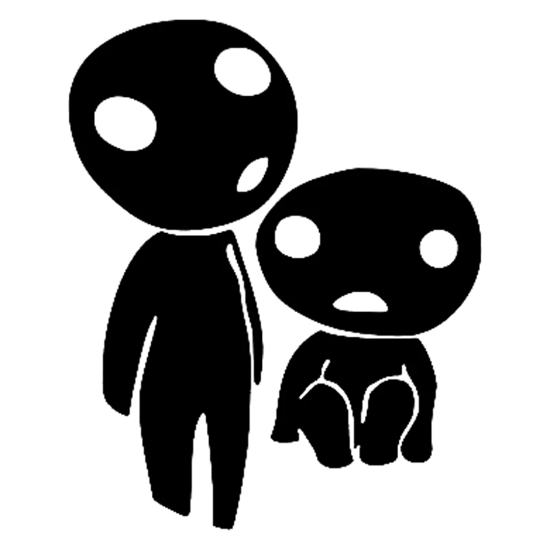 Виниловые наклейки Kodama Tree Spirit 12 3 см * 15 2 Стильные для автомобиля