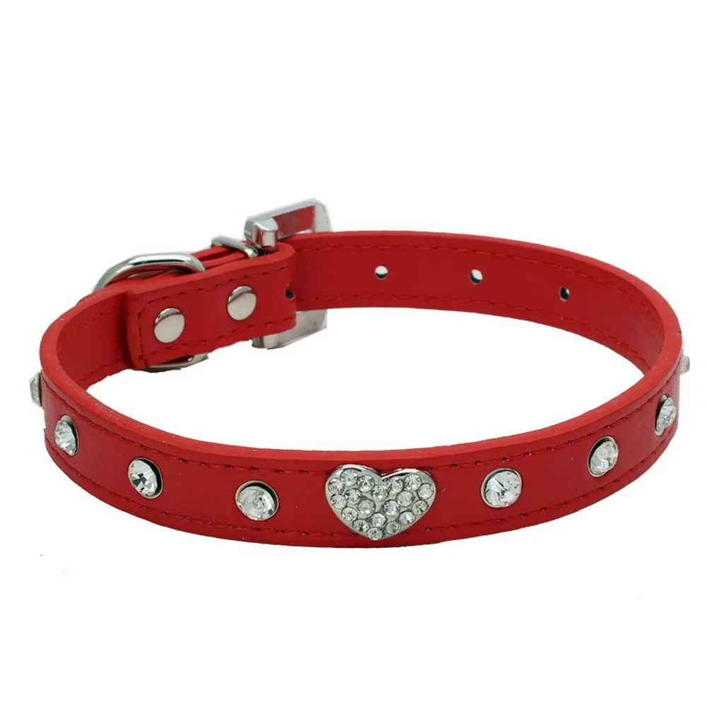 PU Collar For A Twinkle Rhinestone Dog Chain Peach Pets CW-XQ40 | Дом и сад