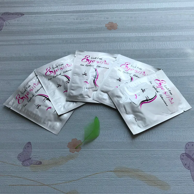 50 Pairs Disposable Collagen Eye Patches Pads Sticker Mask lint Free Eyepatch for eyelash Extension Makeup Tool Hydrogel Patch | Красота и