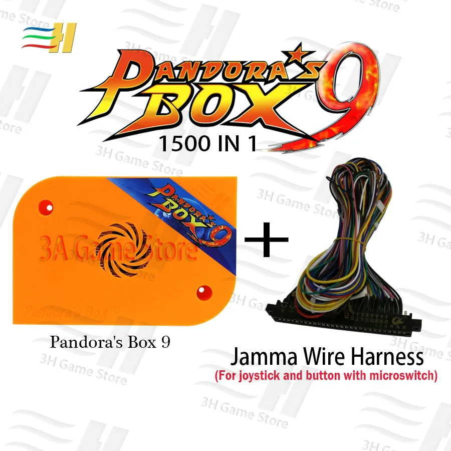 box9 Switch wire Pandora box 9 1500 В 1 аркадная игра jamma board HDMI VGA выход HD 720P для аркадной машины аркадный шкаф pandora's 5S 6s 7 - Цвет: box9 Switch wire