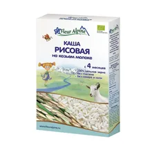 Флёр Альпин каша на козьем молоке Органик рисовая 4 мес. 200 г|Сухие