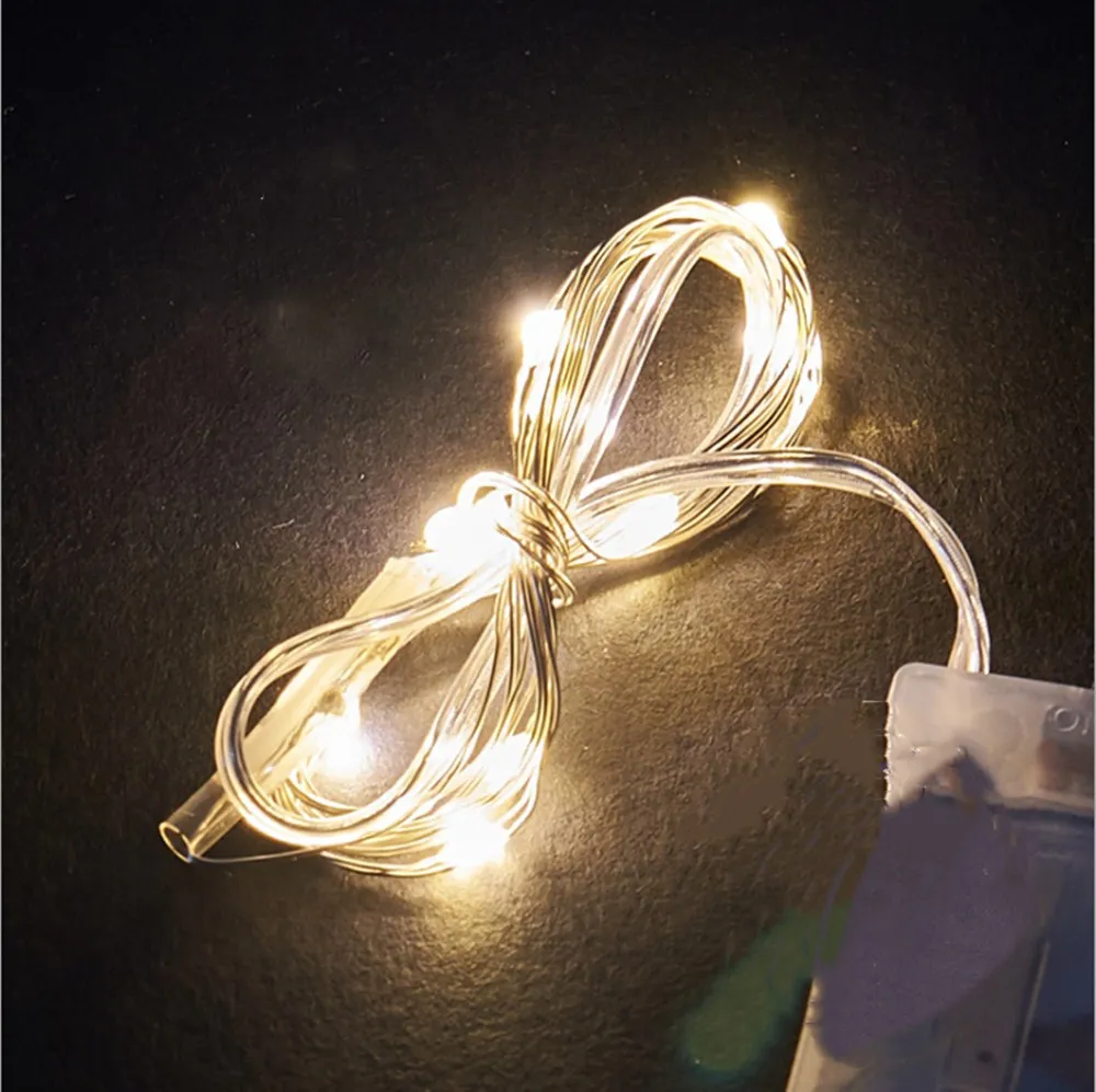50 светодиодных рождественских огней 5 м LED медная проволока гирлянда сказочные