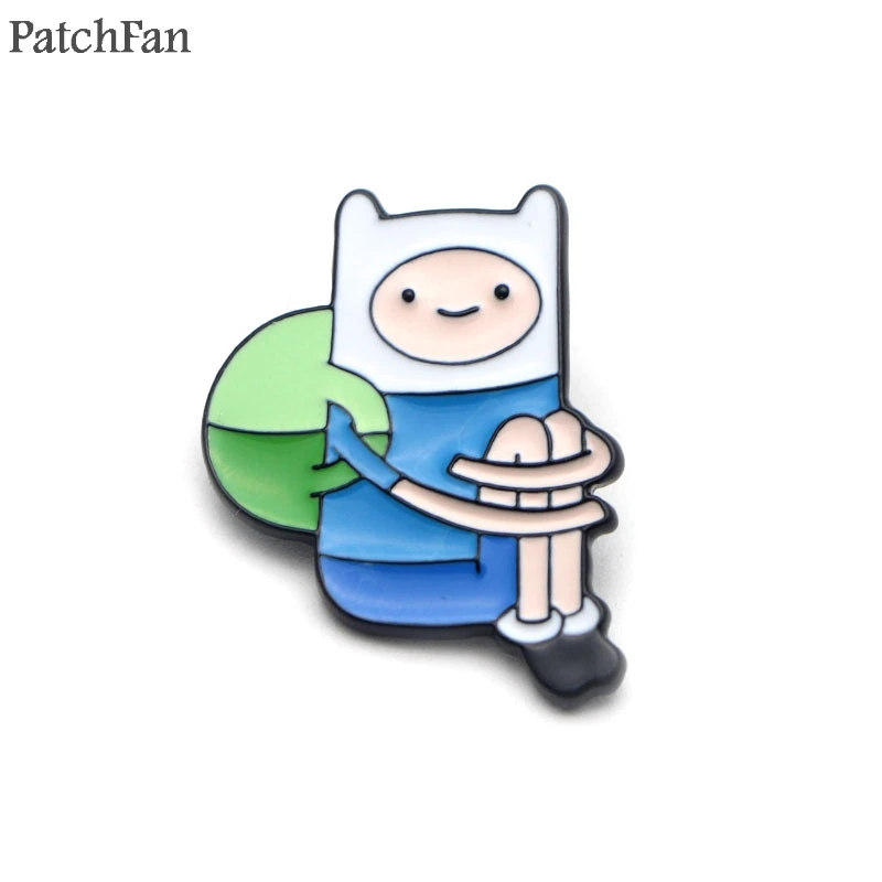 A0472 Patchfan Adventure Time модные популярные забавные очаровательные милые Мультяшные булавки для детей, мужчин, женщин, броши, аксессуары для одежды, ювелирные изделия, значки