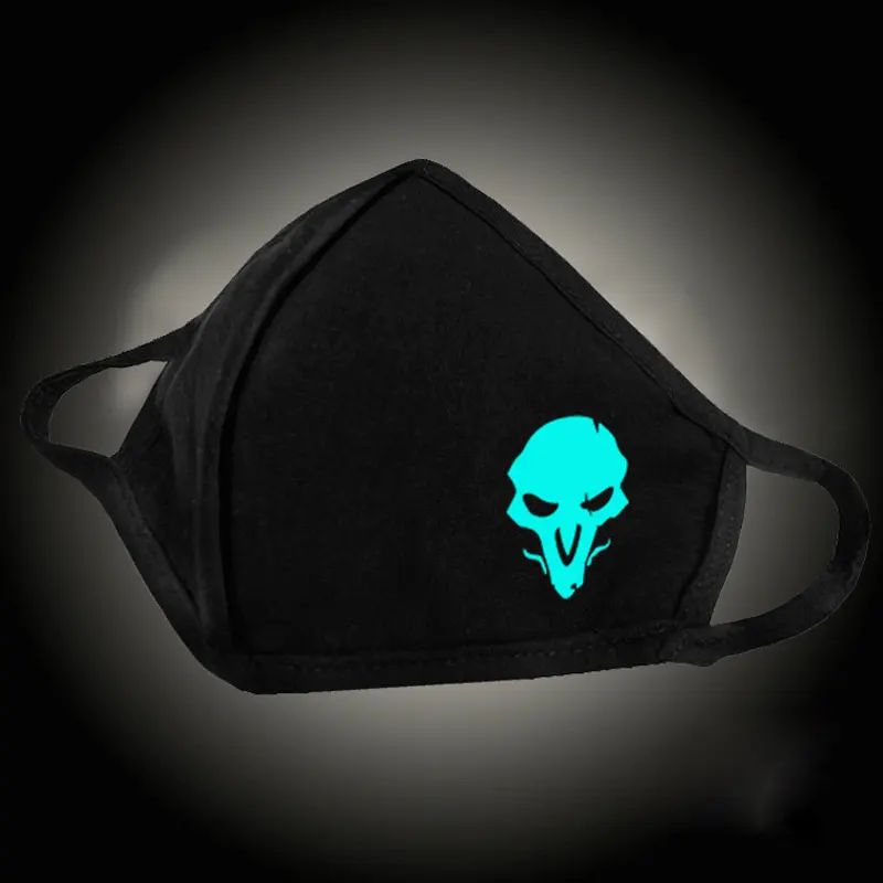 Reaper FF Style Модная маска для рта Gengar Reaper череп отбеливатель марля маска для лица Хэллоуин косплей Анти РМ2. 5 Пылезащитный фильтр муфельный респиратор - Цвет: Reaper FF Style
