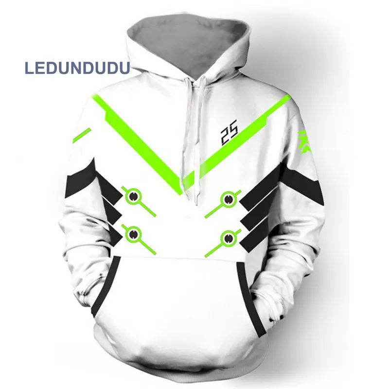 Мужская повседневная толстовка с капюшоном OW Reaper Genji|cosplay costume|cosplay jacketscosplay clothes |