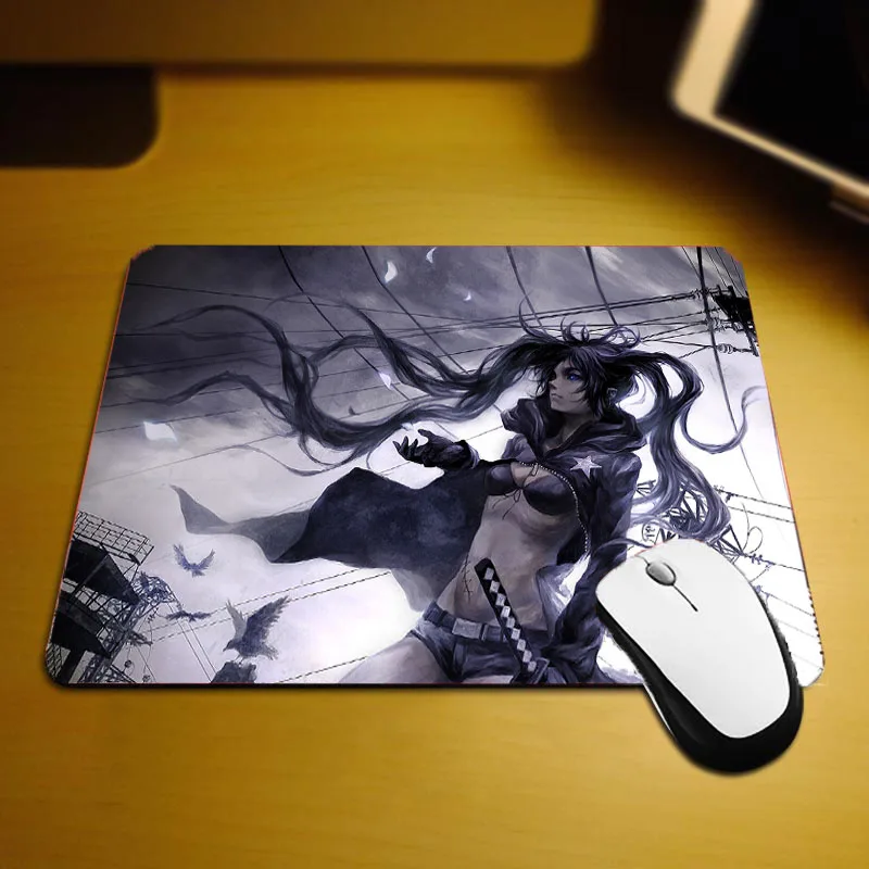 Mairuige Black Rock Shooter маленький Размеры коврик для мышки с аниме девочек классные