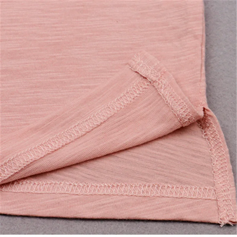 

2018 O-Neck Bamboo Cotton Short-sleeved Women's T-shirt Solid Color Simple Loose T-shirt Summer Korean Version Ladies Shirt LD25