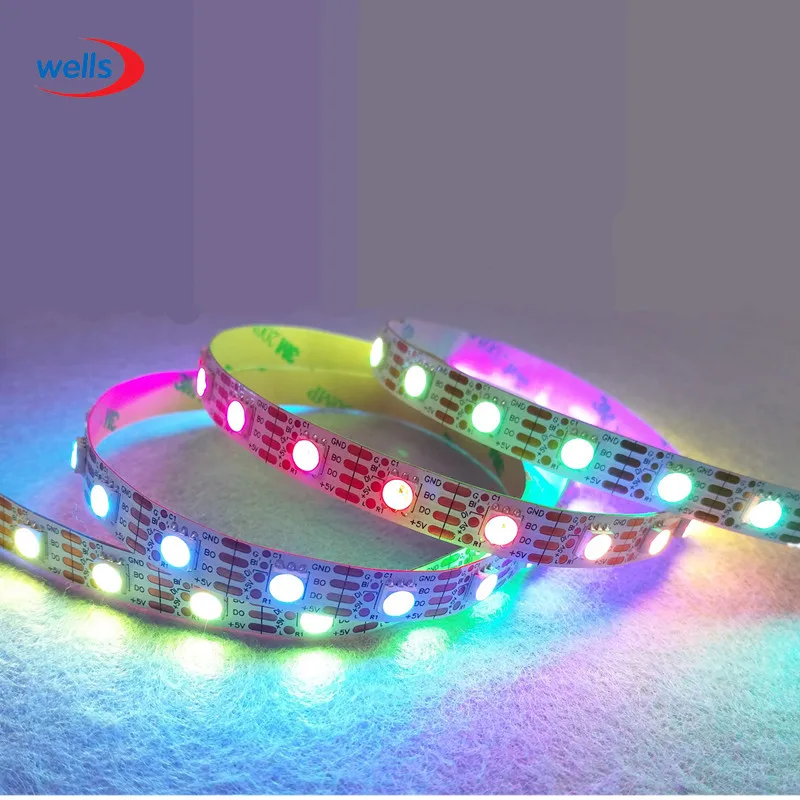 Новейший светодиодный 5 в WS2813 1 м/4 м/5 м 30/60 светодиодный s/m умный пиксель светодиодный светильник черный/белый PCB WS2813 IC IP30/IP67 Ambi светильник светодиодный светильник