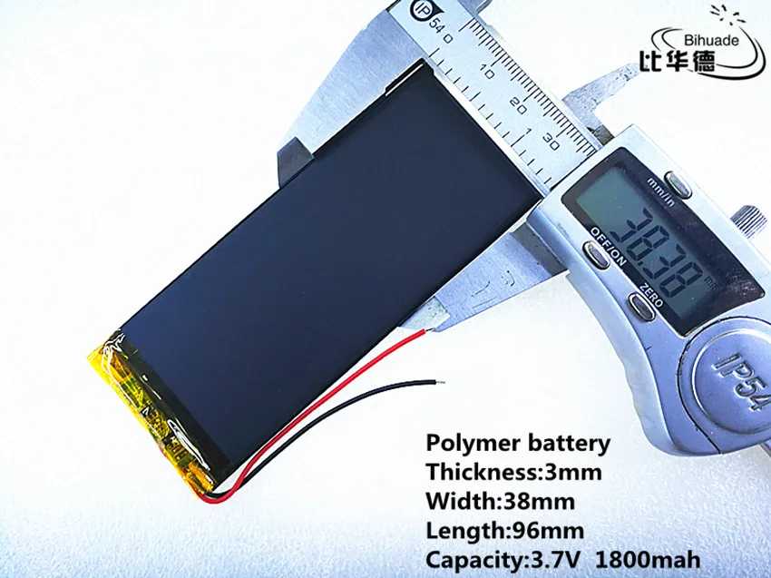 10pcs/lot Good Qulity 3.7V 1800mAH 303896 Polymer lithium ion / Li-ion battery for TOY POWER BANK GPS | Электроника