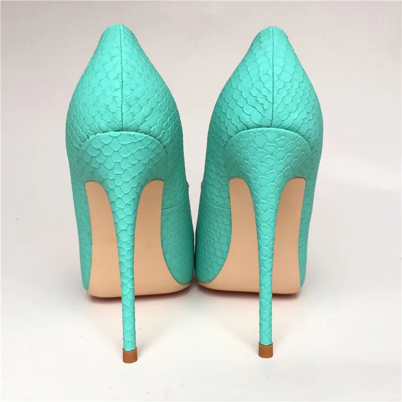 Sexy High Heels Party Wedding Shoes Woman Snake Skin Ladies Office Stiletto Big Size 34-45 Scarpin Pointy Sapato Feminino | Обувь