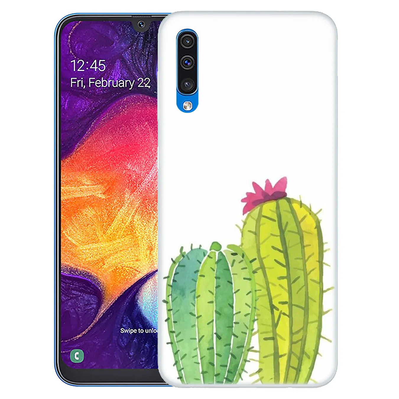 Твердый чехол для телефона Lavaza Tropical Leaves peach flower Samsung Galaxy A20E M40 M30 M20 M10 A10 A20 A30 A40 A50 A60 A70