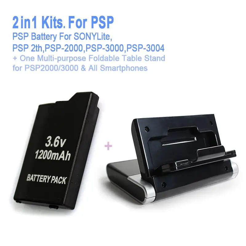 Игровые аксессуары для одной psp батареи + одна многоцелевой консольная стойка
