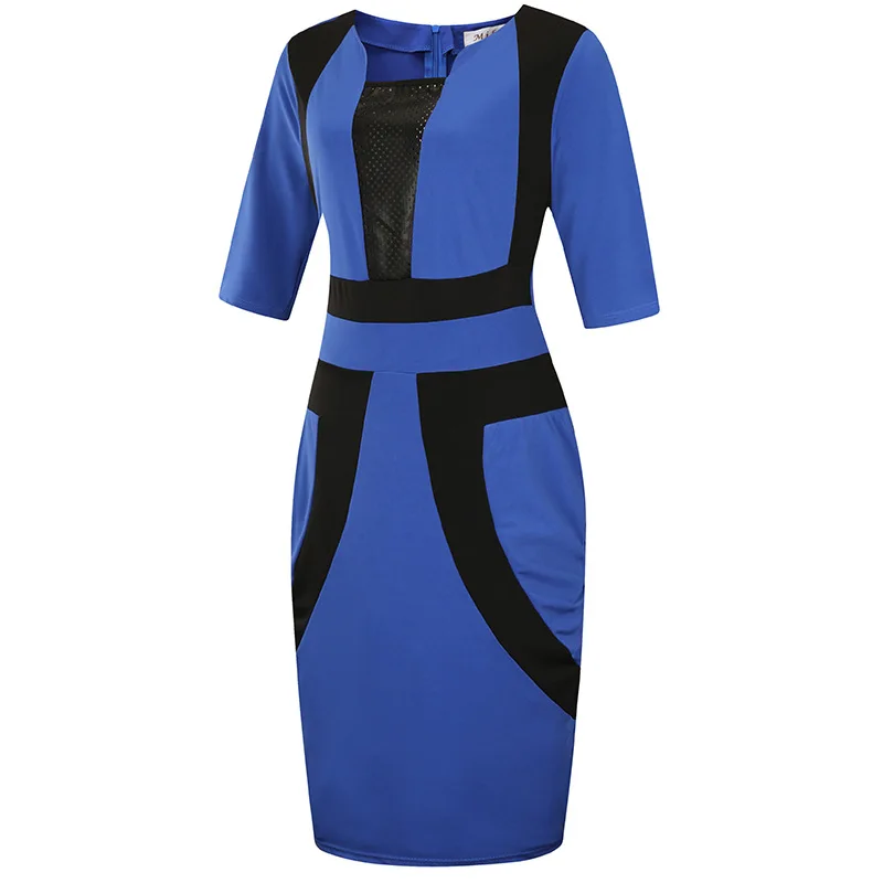 Новый со вставками с квадратным воротником для девочек Платье рукавами средней