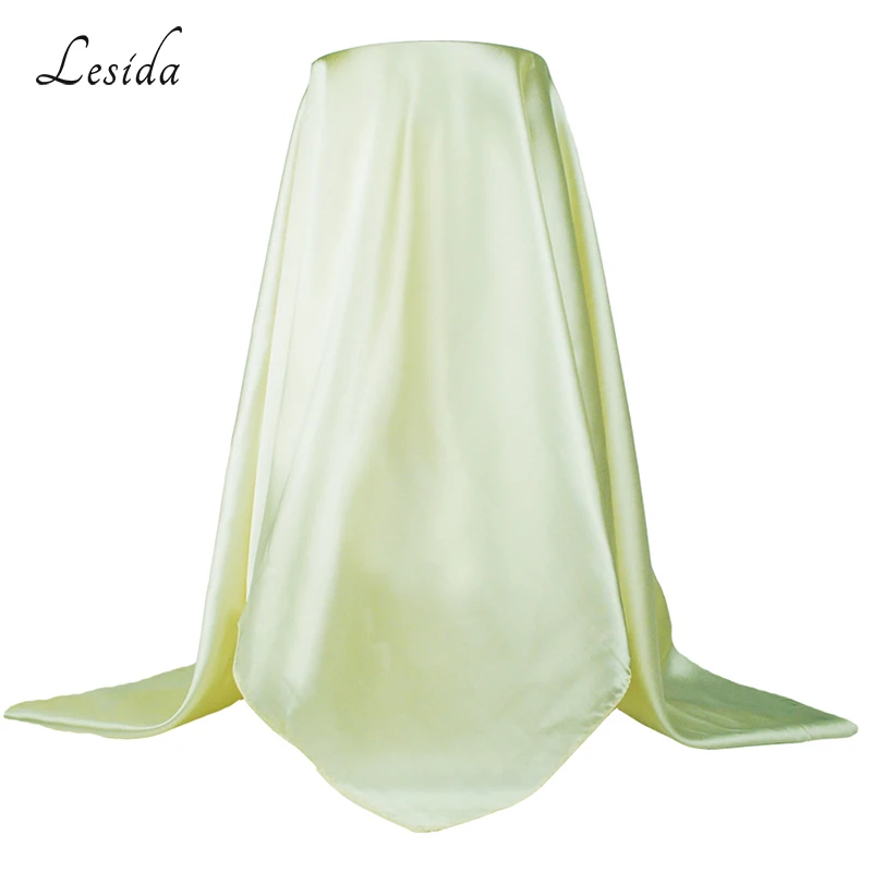 Шарф женский квадратный однотонный из шелка с бантом 90*90 см 9008|fashion shawls|cheap shawlsquare