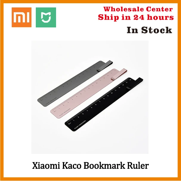 100% оригинал Xiaomi Kaco Закладка линейка металлическая картина картография страница