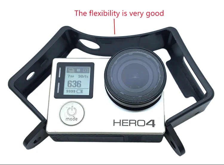 Для Go pro Hero 4/3+ каркас скелета защитный чехол для корпуса Высокое качество стандартная рамка черный для GoPro аксессуары