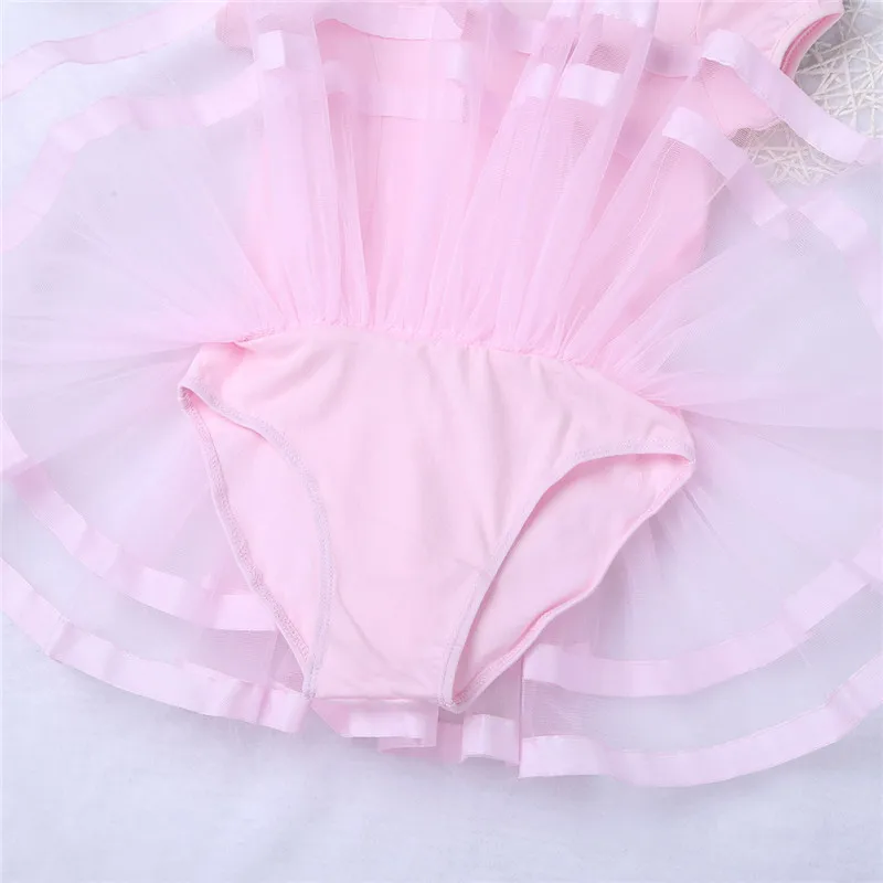 TiaoBug/профессиональное балетное платье пачка с бантом для девочек танцевальная