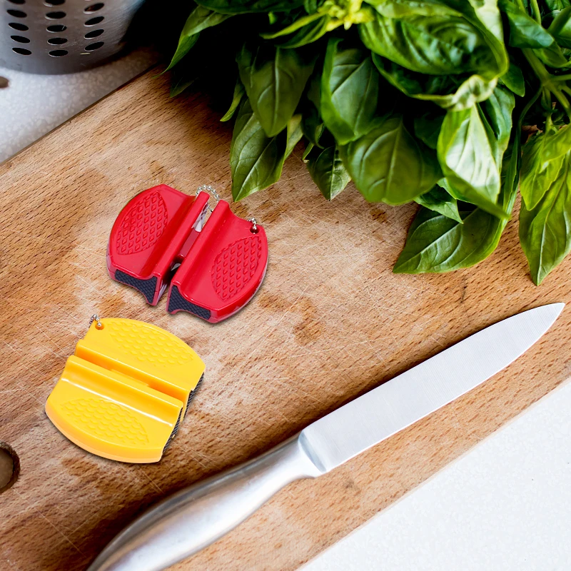 Портативная Мини точилка для кухонных ножей Керамическая кухонные инструменты