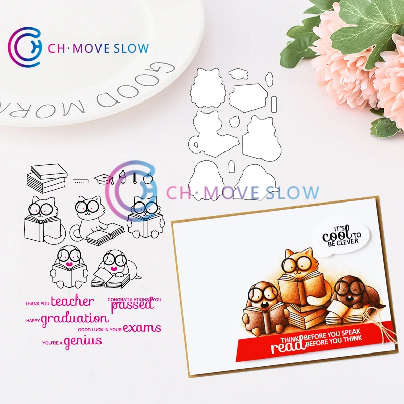 SP Wit cat прозрачные резиновые штампы/Детские штампы и для