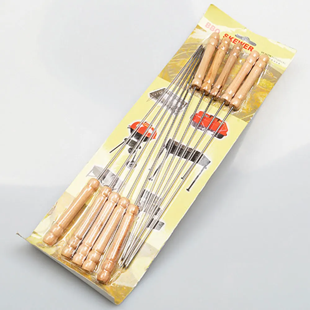 10 шт. инструменты для барбекю из нержавеющей стали|Палки| |