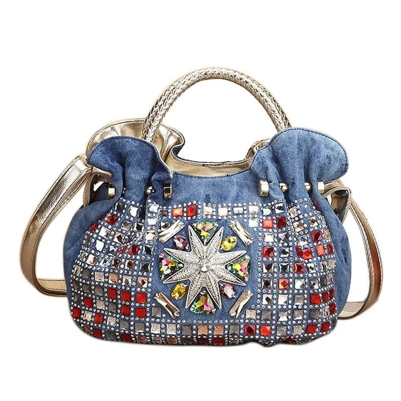 2018 women shoulder messenger bags dinem crossbody bag ladies handbags with Rhinestone female luxury purse | Багаж и сумки
