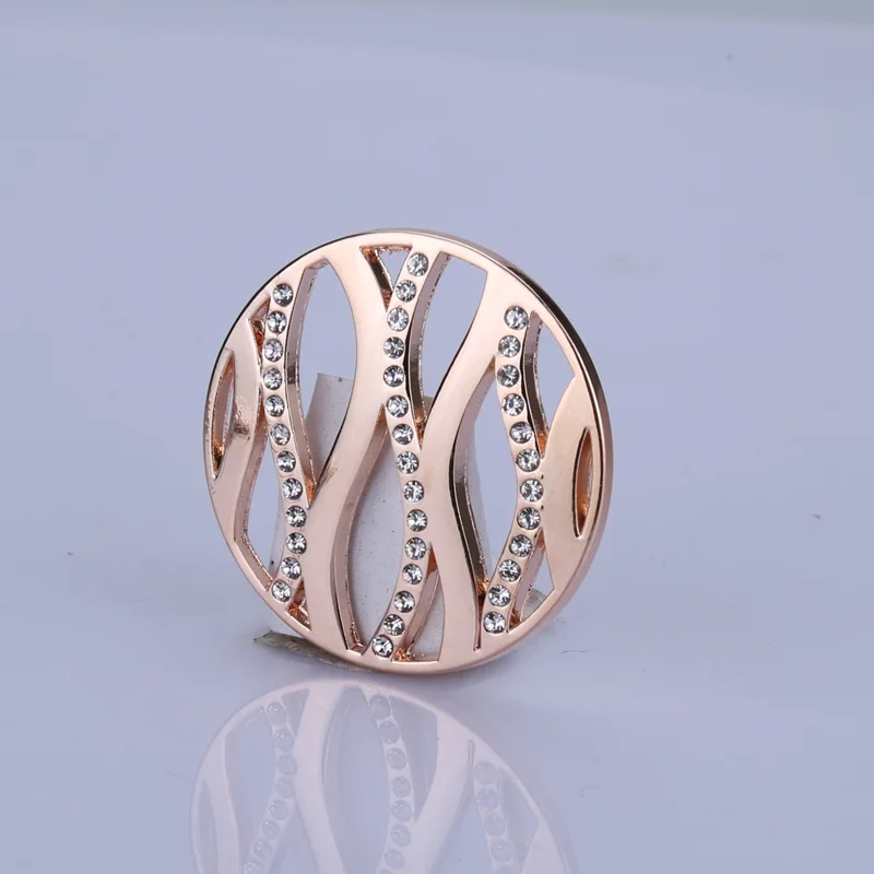 Цепочка с подвеской в виде моих монет 33 мм цвет серебро розовое золото | Украшения