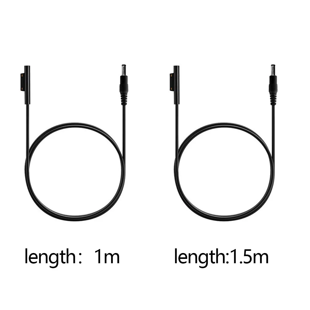 DC Plug Office Safe Home Short Circuit Protection Travel Power Supply Car Charging Cable With Light Fast For Surface Pro 3 4 5 6 |