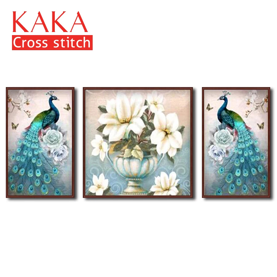 

Наборы для вышивки крестом, наборы для вышивки, холст DMC 11CT с напечатанным рисунком для домашнего декора, живопись с животными CKA0057