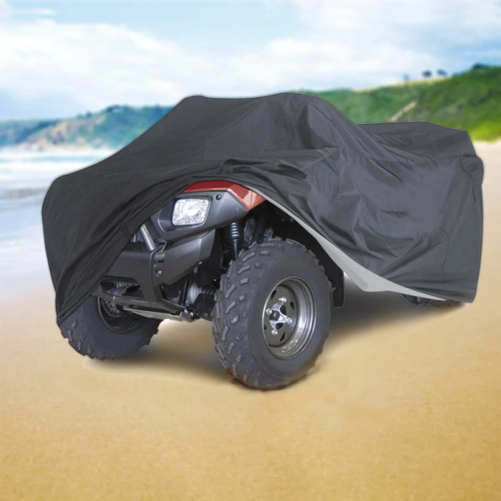 Универсальный Водонепроницаемый Чехол для квадроцикла ATV, 190 T, для мотоцикла, скутера, мотоцикла, Kart, мотоциклетные Чехлы M, L, XL, XXL, XXXL, камуфляжный черный