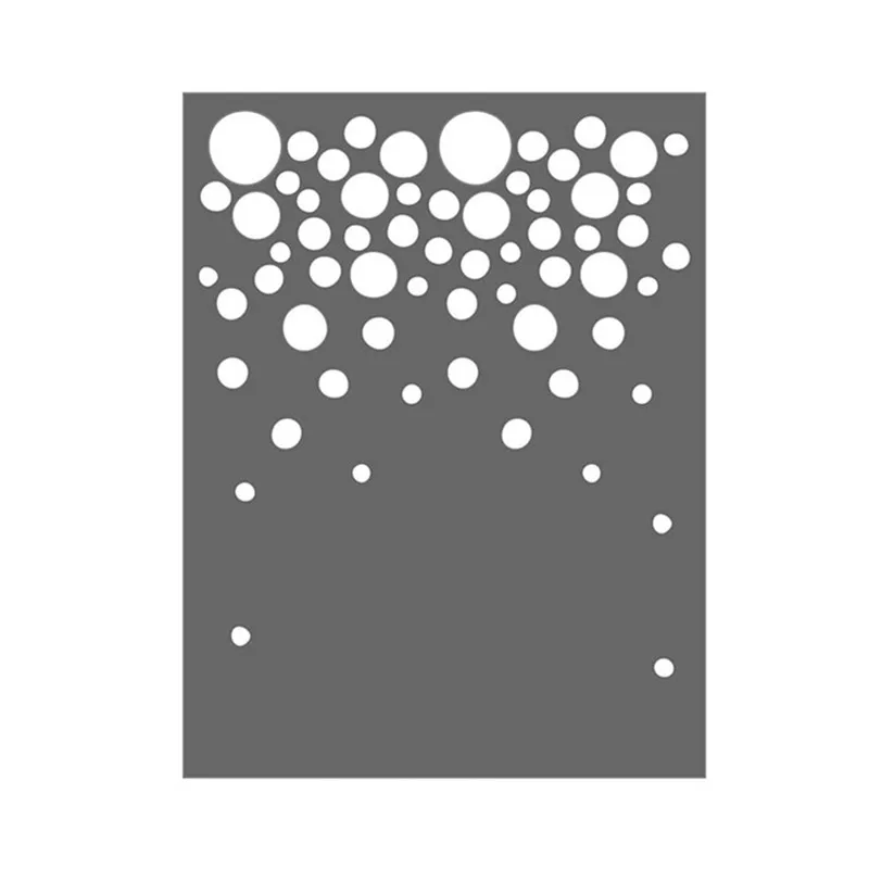 Eastshape падающие круги фон металлическая резка Скрапбукинг снег для альбома
