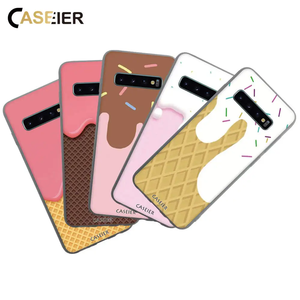 Caseier чехол для мороженого samsung S8 S9 Plus S10 S10E матовый телефона Galaxy A7 2018 Note 8 9 J5 J7 Funda