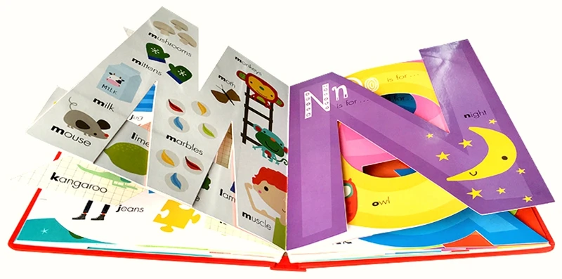 2 Books/Set My Awesome Alphabet ABC & My Awesome Counting 123 Children picture book in English Wholesale images - 6