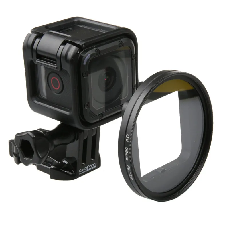 58 мм Лупа 10x увеличение макро крупным планом объектив для Go pro 5 Session 4S Gopro Hero 5s 4