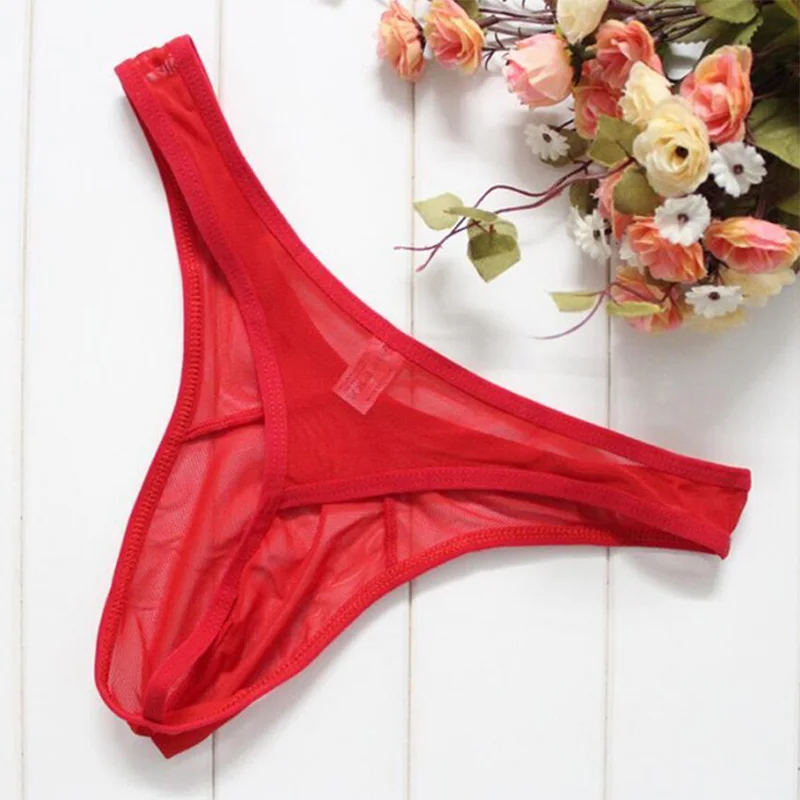 Qise 3 шт. Мужское эротическое нижнее белье с низкой талией флирт стринги дышащие