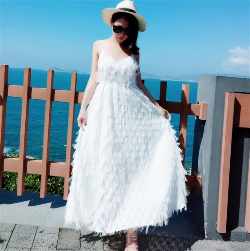 Weoneit/платье для мамы и дочки семейная одежда женские платья с кисточками детское