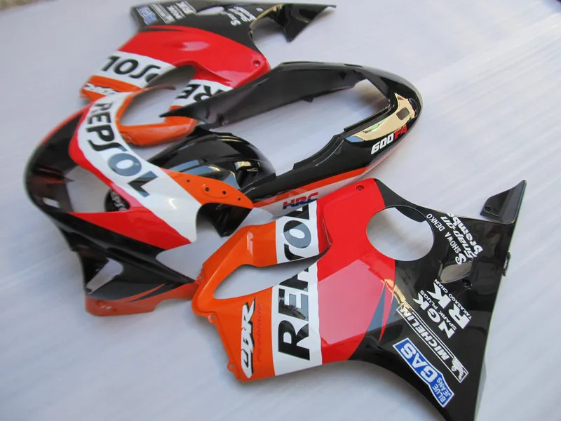 REPSOL красный черный обтекатель комплект для CBR600 F4 99 00 литьевая форма CBR600F4 1999 2000