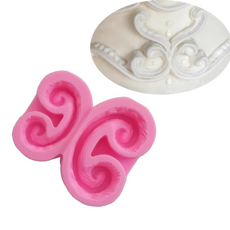 Силиконовая кружевная форма для помадки печенья декоративная шоколада