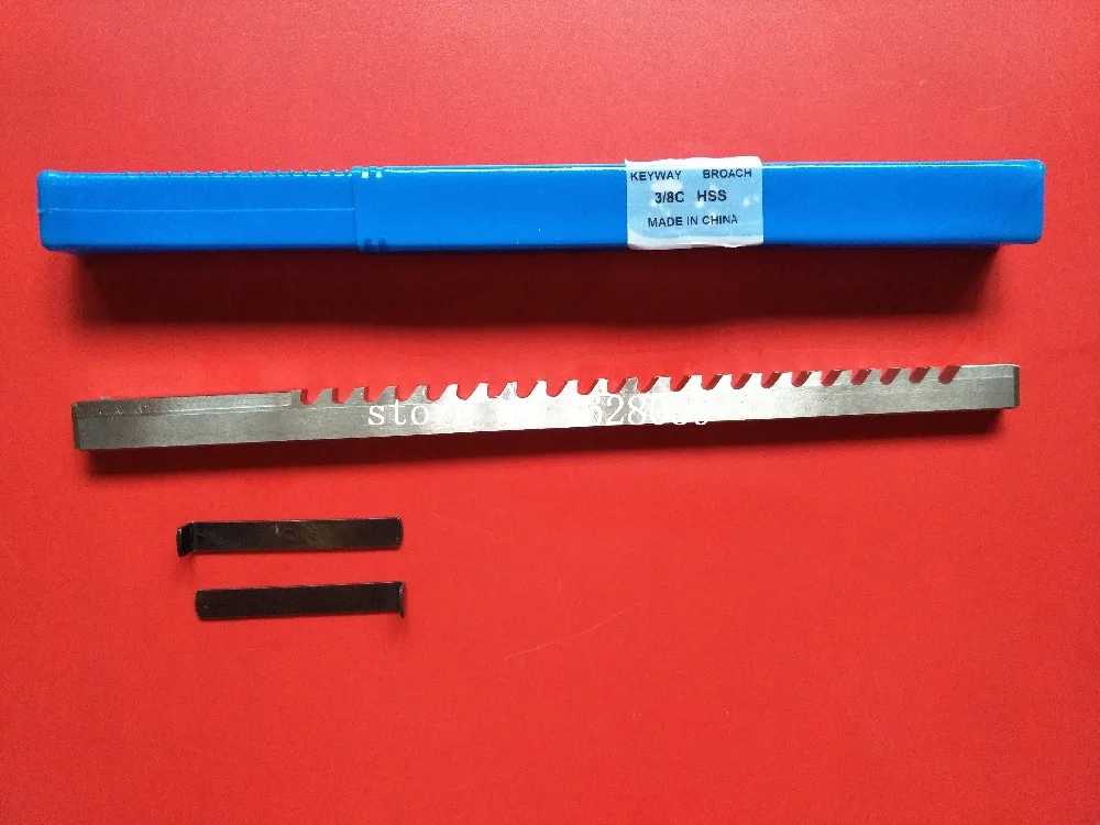 HSS Broach 3/8 C Push Type Keyway дюйм Размер резка для станков с ЧПУ шипами|Протяжка| |