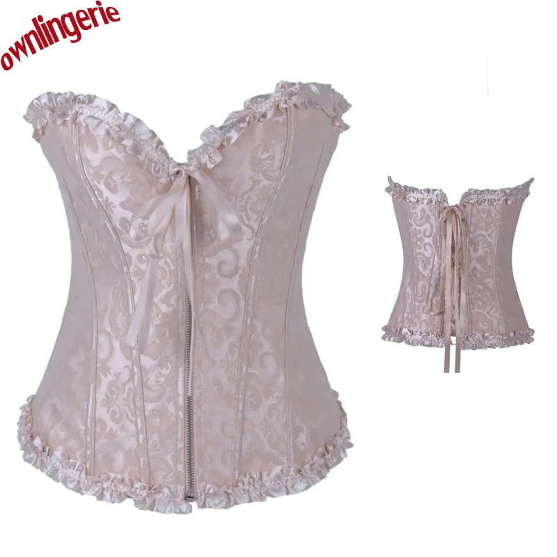 Женский корсет в стиле стимпанк готический со шнуровкой на талии и 5 видов