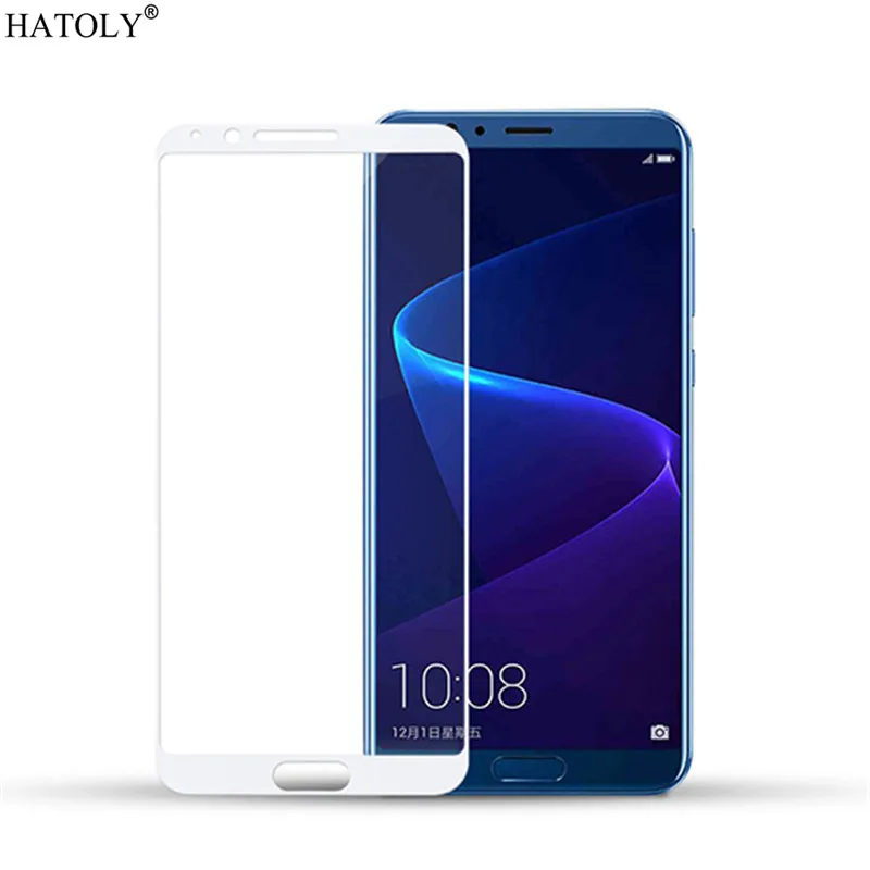 Закаленное стекло Huawei Honor View 10 V защита экрана полное покрытие клея 5D V10|Защитные