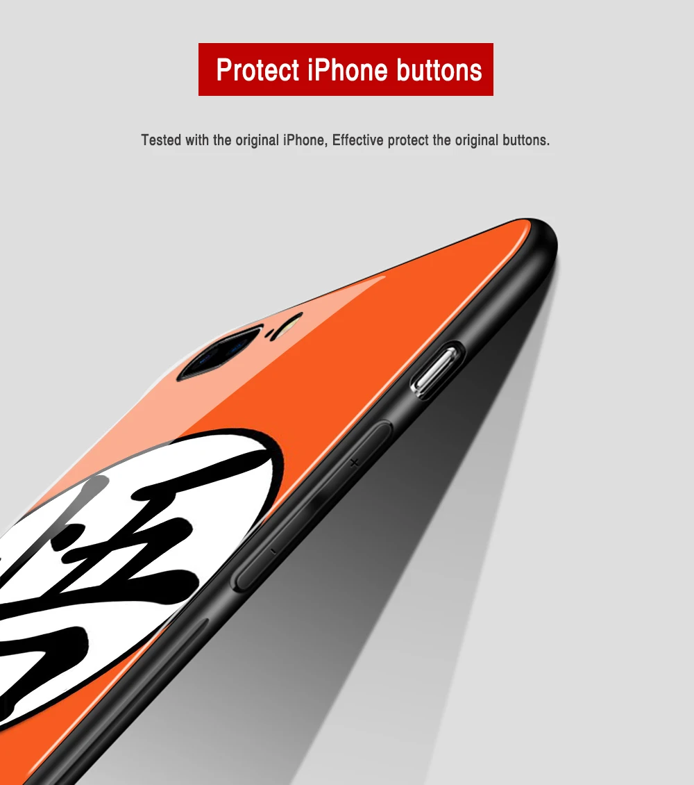 FinderCase для iPhone X закаленное стекло Dragon Ball z чехол для iPhone 6 6S 7 8 plus X XR XS MAX 11 pro max