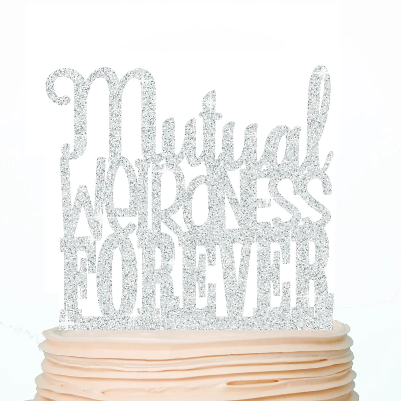 Mr Mrs свадебный торт украшения торта акриловый черный топперы мариаж помолвки