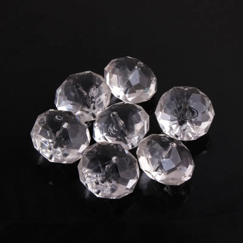 OYKZA Colorful Color Chunky Acrylic Clear Transparent Rondelles Beads for Fashion Jewelry Necklace Making 8mm to 12mm | Украшения и
